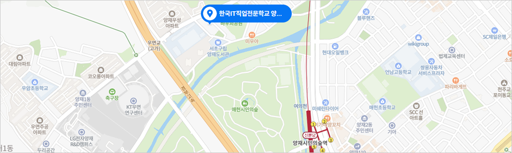 서울 (강남) 지도